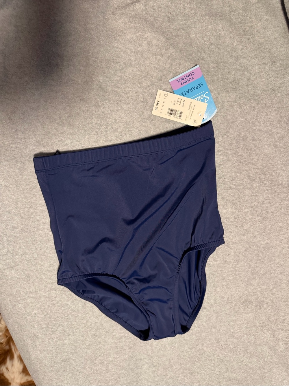Swim Solutions Navy High Waist Bikini Bottom